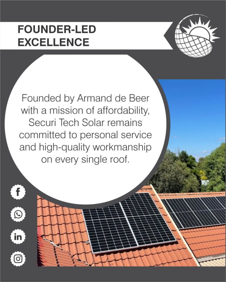 Instagram post from securitech_solar. This post is in position 2.